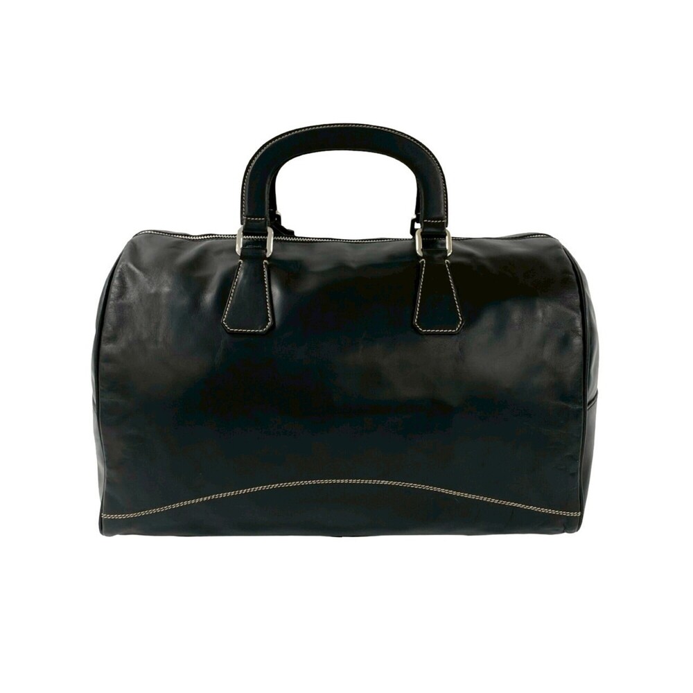 PRADA Black Leather Shoulder Bag - Picture 3 of 10